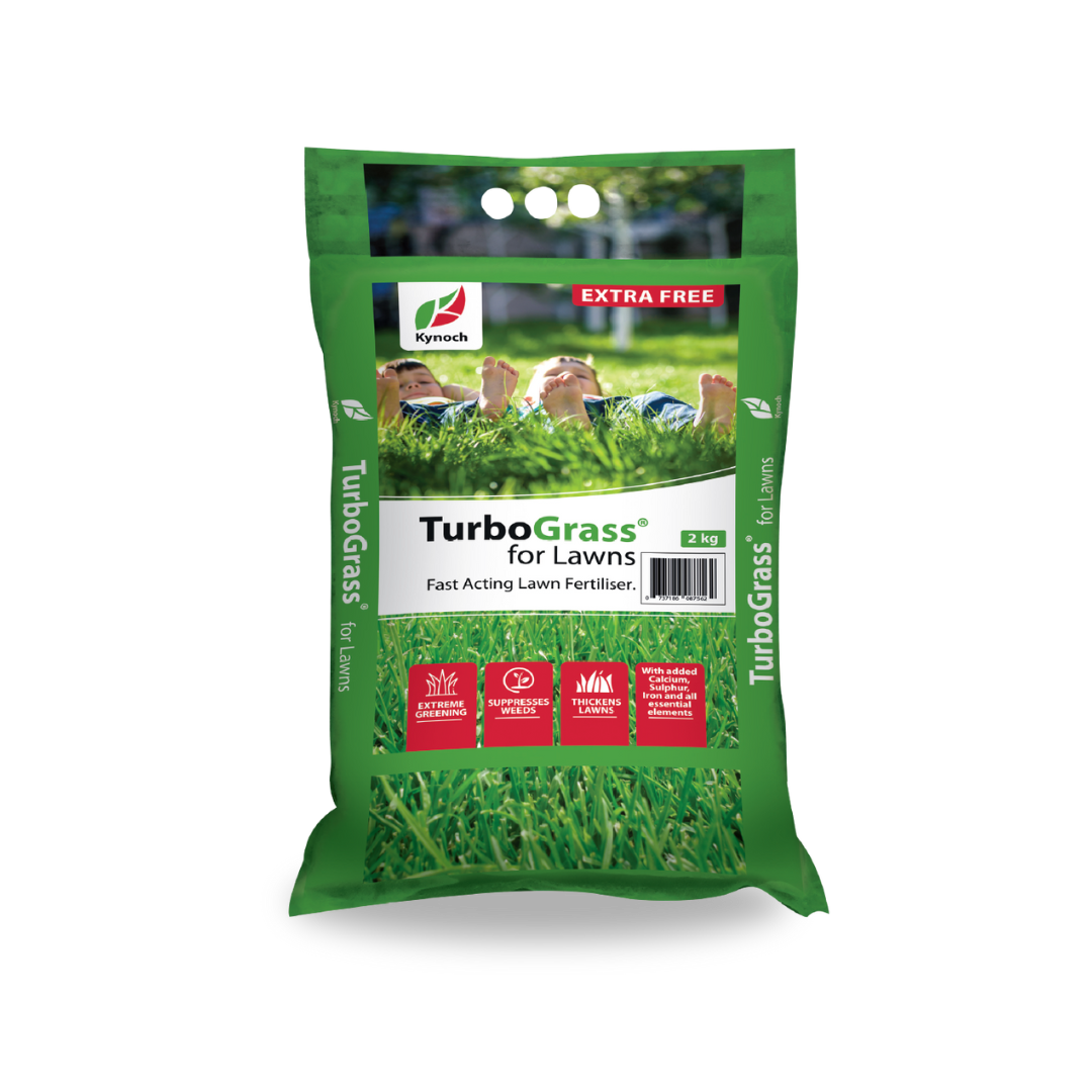 Kynoch Lawn Fertilizer - TurboGrass 2kg | 10:1:5 (25)